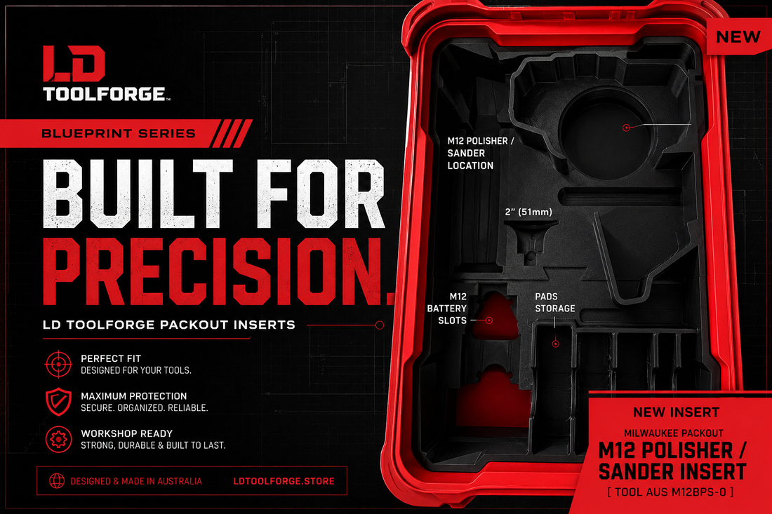 NEW RELEASE:  Milwaukee PACKOUT M12 Polisher/Sander Insert