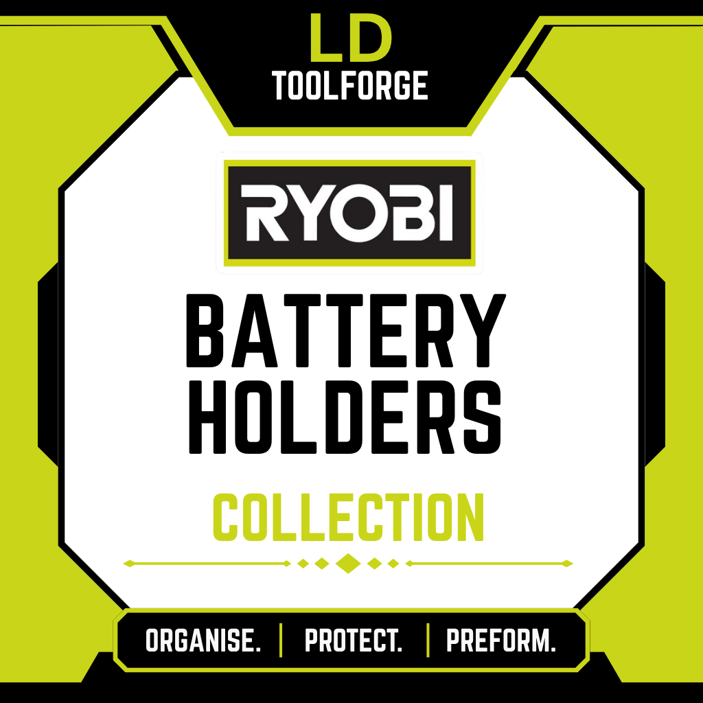 Ryobi Battery Holders | 3D Printed Ryobi ONE+ 18V Battery Wall Mounts