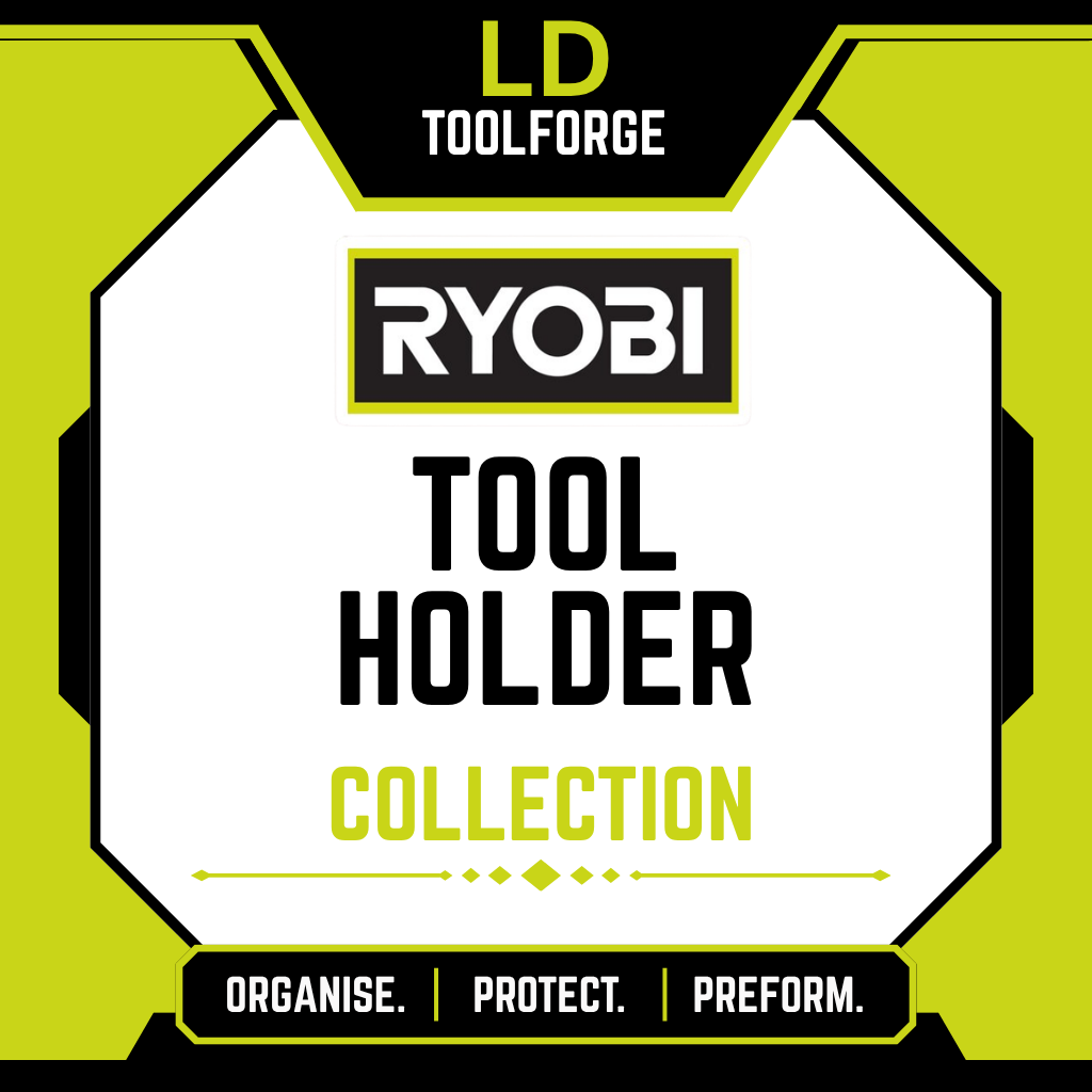 Ryobi Tool Holders & Wall Mounts | 3D Printed Ryobi ONE+ Tool Storage