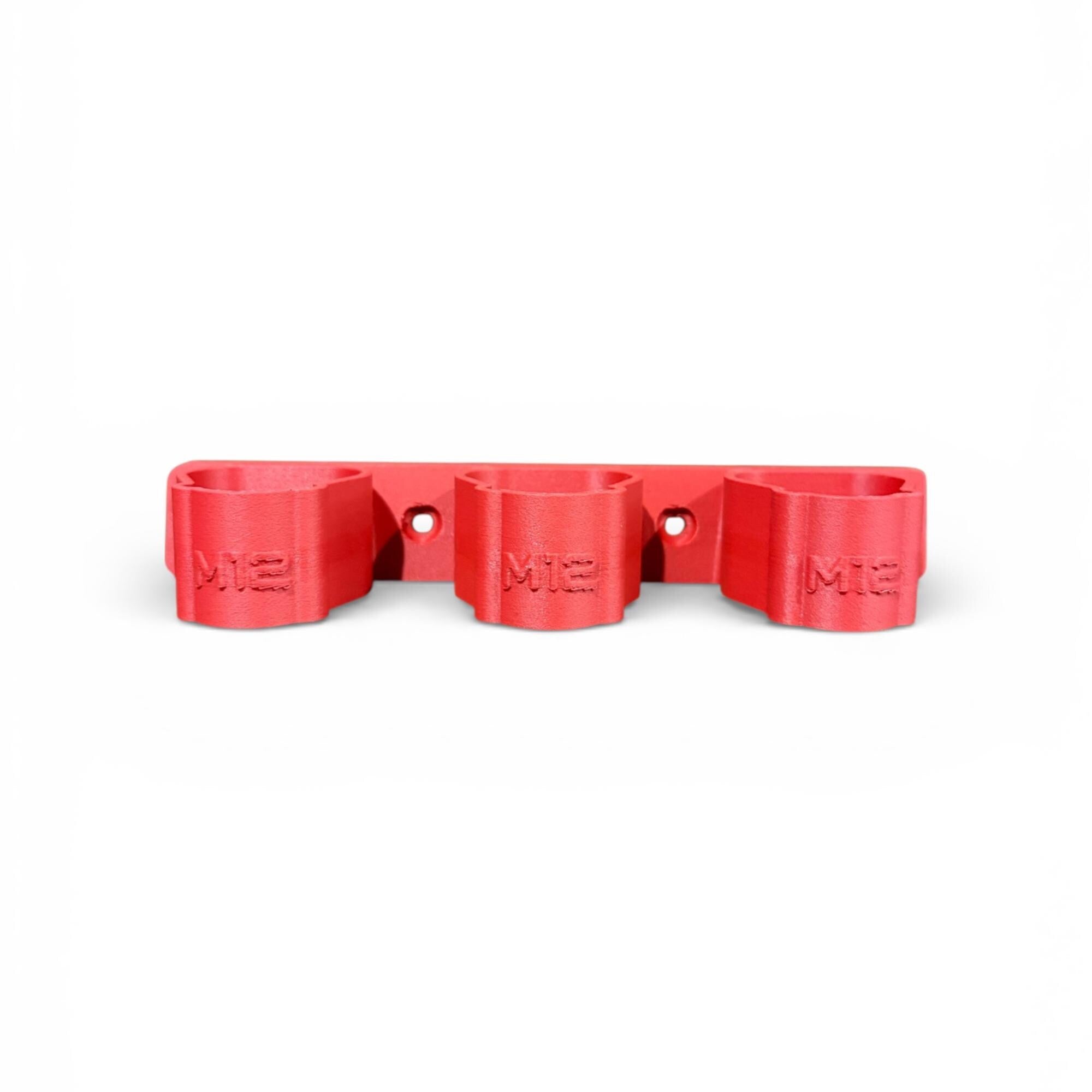 3D Printed Milwaukee M12 Battery Wall Mount Holder | 3-Slot | Compatible with M12 Battery Range