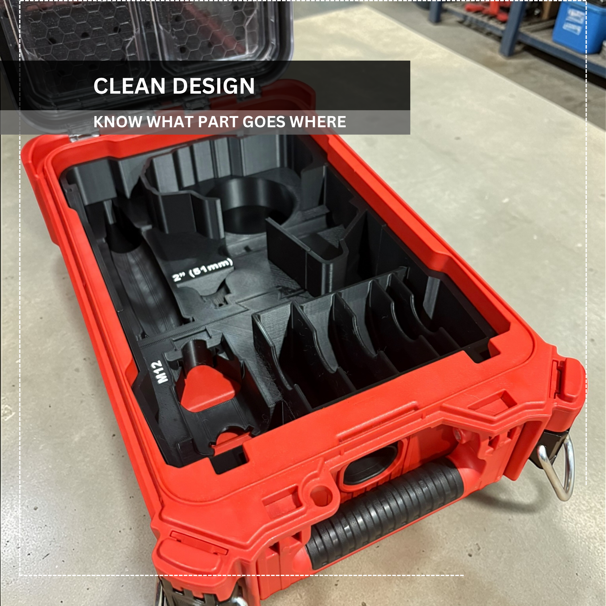 Milwaukee Packout M12 Polisher/Sander Insert | Tool AUS M12BPS-0 [INSERT ONLY]