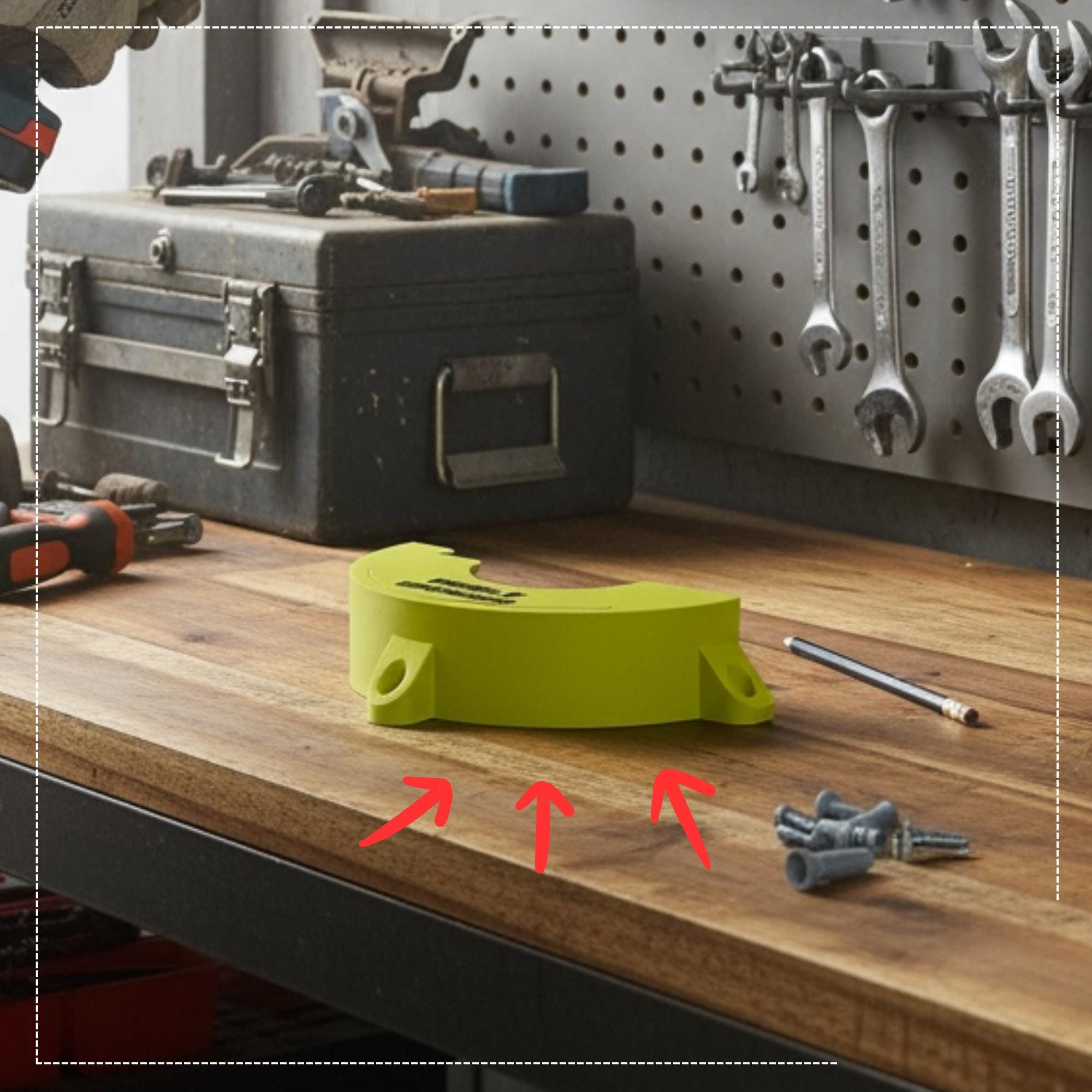 Ryobi One+ Compatible Angle Grinder Mount | 3D Printed Holder | Ryobi Angle Grinder | Ryobi Storage and Tools | Garage Organiser