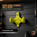 LD ToolForge Hedge Trimmer Wall Mount Compatible with Ryobi ONE+® Hedge Trimmers – Garage & Workshop Storage Holder – Australian Made