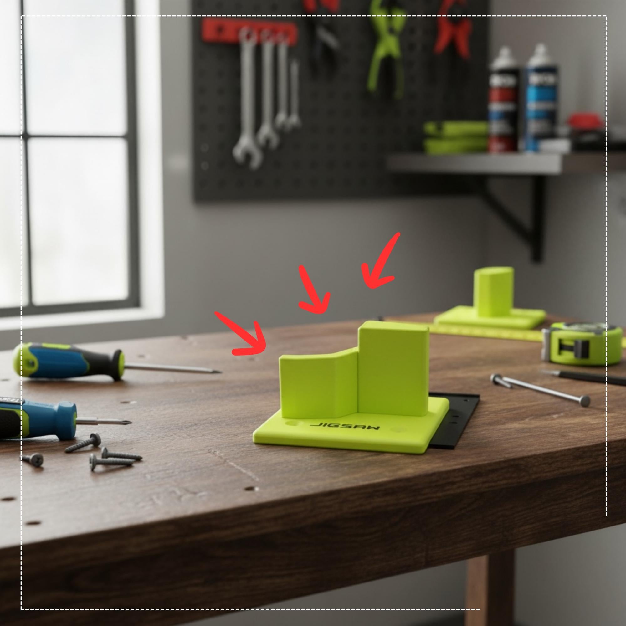Ryobi ONE+ 18V Jigsaw  (R18JS7) Wall Mount | 3D Printed Holder | Space Saving Storage | Ryobi Storage and Tools | Garage Organiser