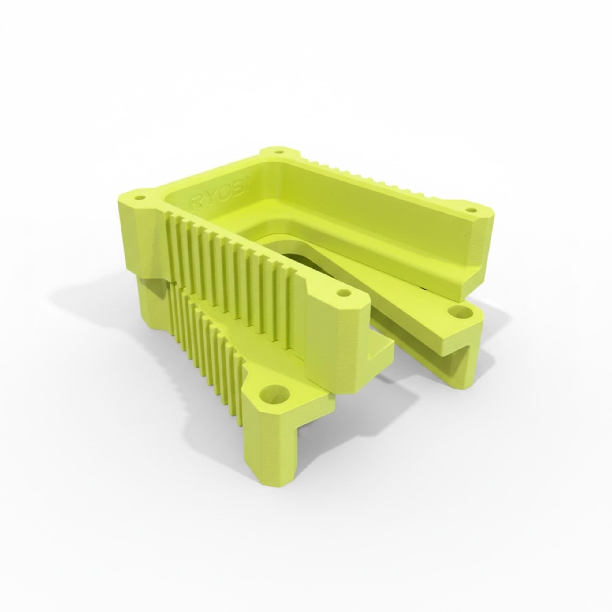 3D Printed Ryobi ONE+ 18V Tool Holder Wall Mount Rack | 2, 4 or 6 Slot Options | Compatible with Ryobi Tools