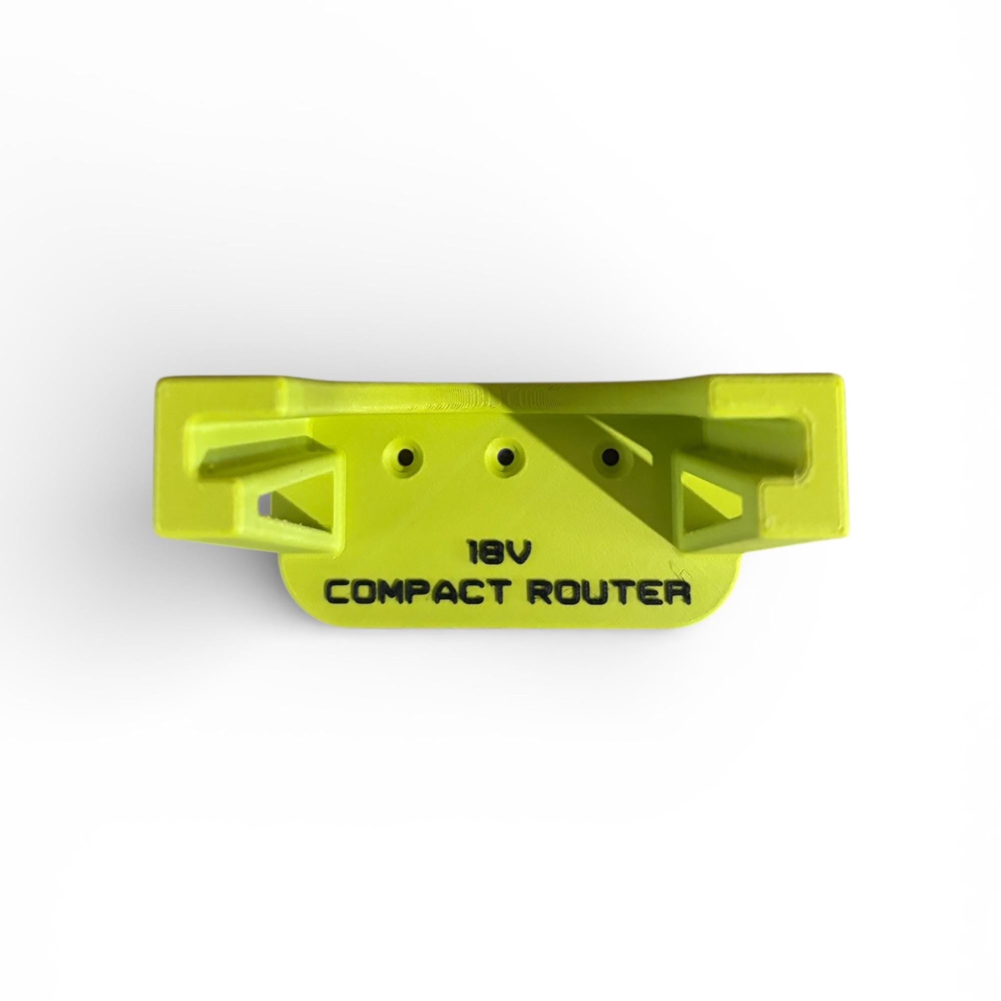 Ryobi One+ Compact Router Wall Mount | LD ToolForge | 3D Printed Holder | Ryobi Compact Router | Ryobi Storage and Tools | Garage Organiser