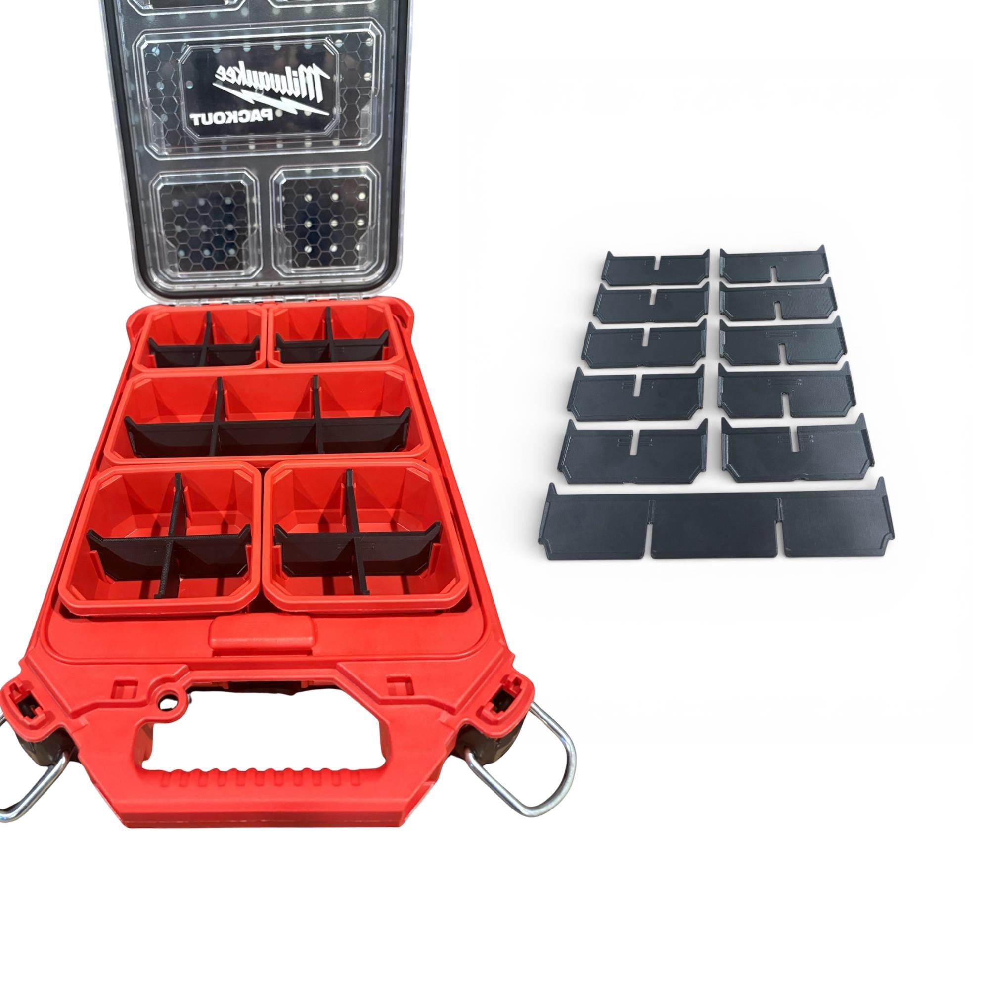Slim Milwaukee Packout Dividers Starter Pack Bundle | Storage Bin Insert for 48-22-8431 & 48-22-8436 | Packout Organiser | FREE AUS SHIPPING