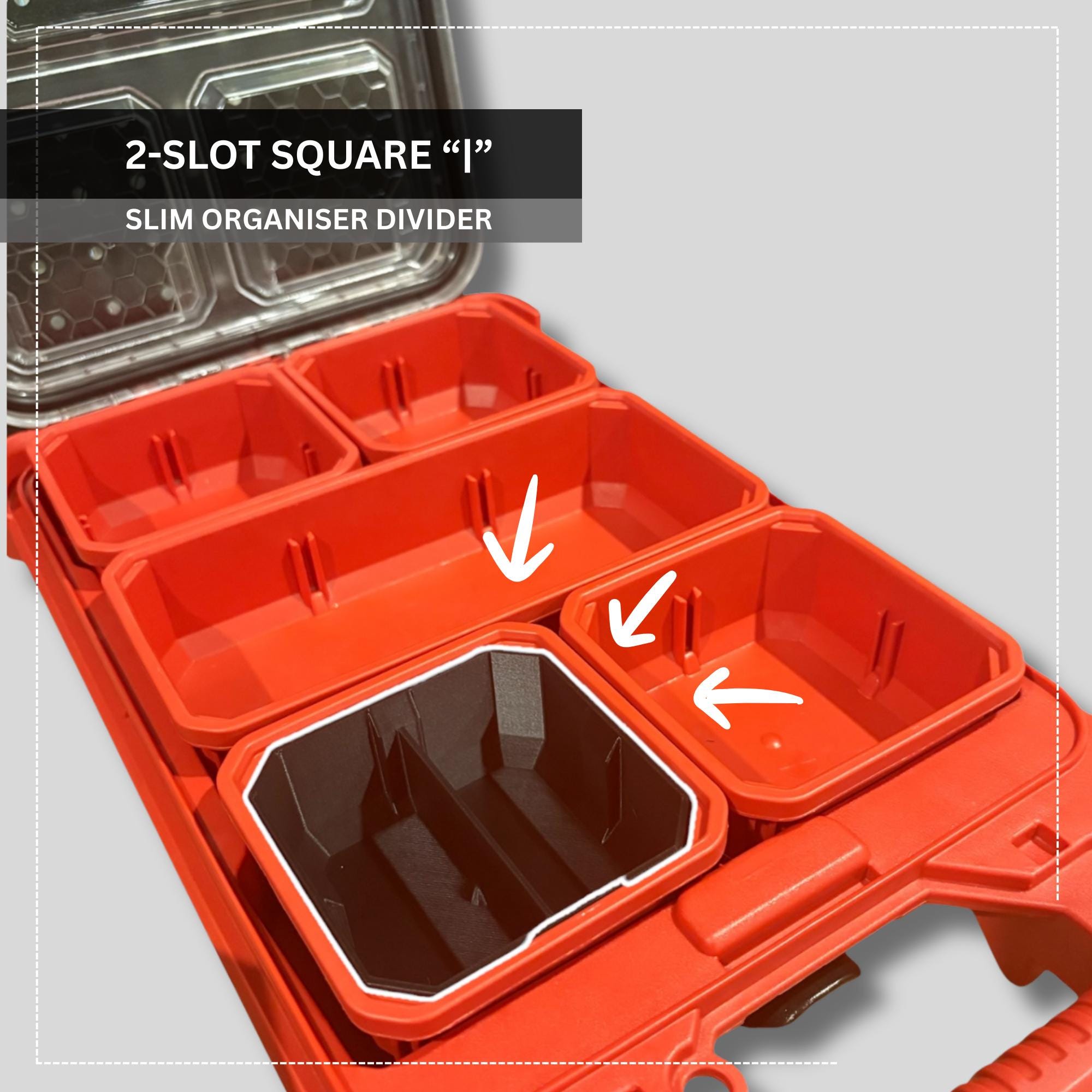 Small Bins for Milwaukee PACKOUT™ Low-Profile Compact Organiser | Compatible with 48-22-8431 & 48-22-8436