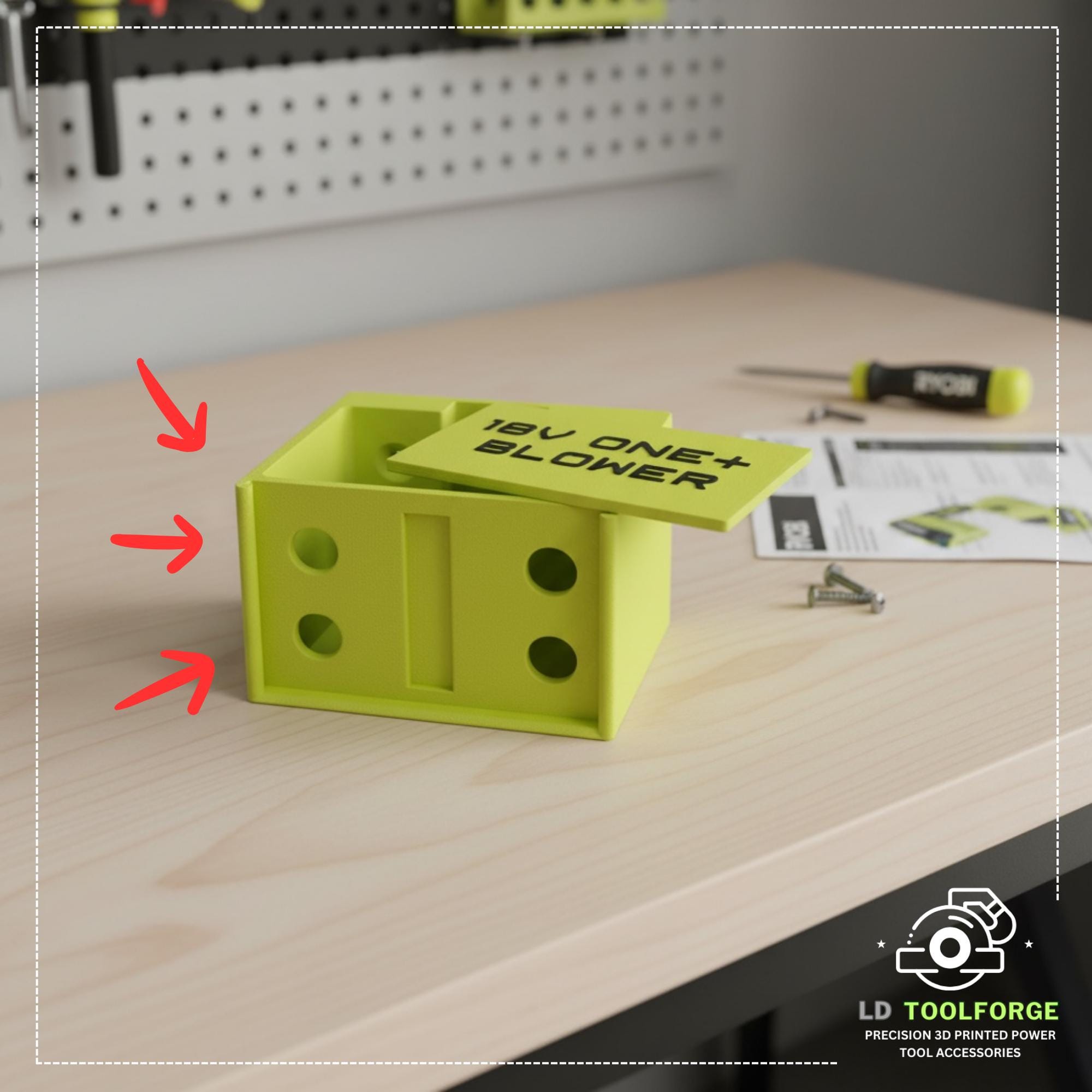 Ryobi OBL1820S Blower Wall Mount | 18V ONE+ Tool Organizer